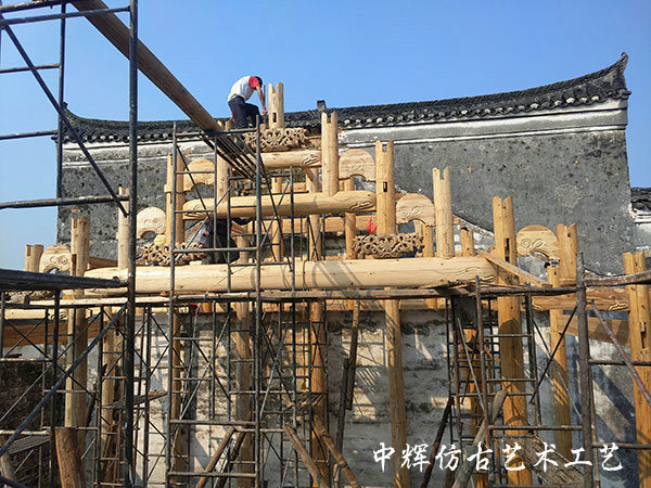 上坊村木結(jié)構(gòu)修復(fù)（梁氏宗祠）