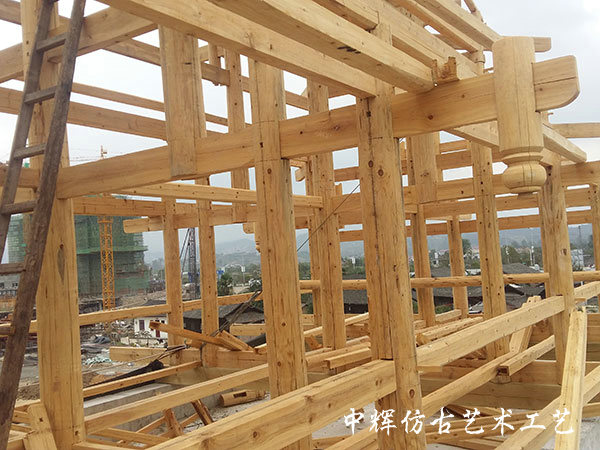 上坊村木結(jié)構(gòu)修復(fù)（梁氏宗祠）2