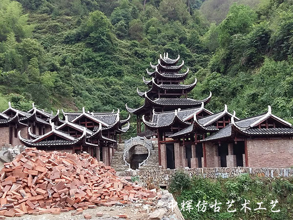 湖南中輝仿古藝術(shù)工藝有限責任公司,湖南仿古建筑修建,建筑彩繪,文物修繕